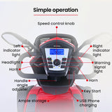 NNEMB VentureCruise Mobility Scooter-XXL Size-30km Max Range-180kg capacity-Red
