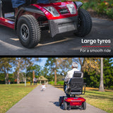 NNEMB VentureCruise Mobility Scooter-XXL Size-30km Max Range-180kg capacity-Red