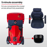NNEMB VentureCruise Mobility Scooter-XXL Size-30km Max Range-180kg capacity-Red