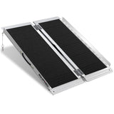NNEMB 91cm Portable Folding Aluminium Access Ramp-272kg Rated-Black Ultra-Grip-for Wheelchair-Mobility Scooter