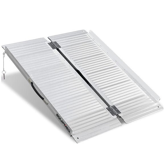 NNEMB 91cm Portable Folding Aluminium Access Ramp-272kg Rated-for Wheelchair-Mobility Scooter-Rollator