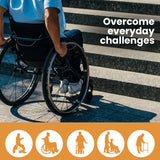 NNEMB 152cm Portable Folding Aluminium Access Ramp-272kg Rated-for Wheelchair-Mobility Scooter-Rollator