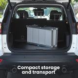 NNEMB 152cm Portable Folding Aluminium Access Ramp-272kg Rated-for Wheelchair-Mobility Scooter-Rollator