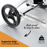 NNEMB 152cm Portable Folding Aluminium Access Ramp-272kg Rated-for Wheelchair-Mobility Scooter-Rollator
