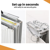 NNEMB 182cm Portable Folding Aluminium Access Ramp-272kg Rated-for Wheelchair-Mobility Scooter-Rollator