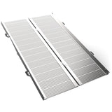 NNEMB 182cm Portable Folding Aluminium Access Ramp-272kg Rated-for Wheelchair-Mobility Scooter-Rollator