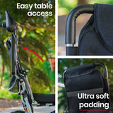 NNEMB Power Electric Wheelchair-Folding-15km Max Range-Aluminium Frame-Lithium Battery-Blue