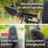 NNEMB Power Electric Wheelchair-Folding-15km Max Range-Aluminium Frame-Lithium Batteries-Airline Approved