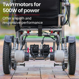 NNEMB Power Electric Wheelchair-Folding-15km Max Range-Aluminium Frame-Lithium Batteries-Airline Approved