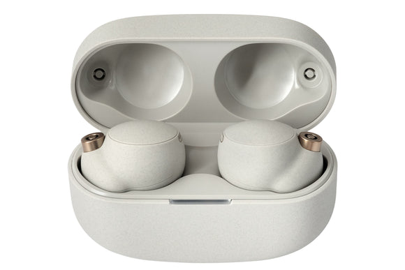 NNEKG Sony WF 1000XM4 Truly Wireless Noise Cancelling In Ear Headphones (Silver)
