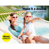NNEDSZ Double Swing Hammock Bed Cream