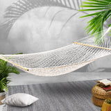 NNEDSZ Double Swing Hammock Bed Cream