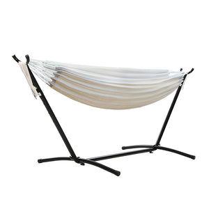 NNEDSZ Camping Hammock With Stand Cotton Rope Lounge Hammocks Outdoor Swing Bed