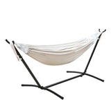 NNEDSZ Camping Hammock With Stand Cotton Rope Lounge Hammocks Outdoor Swing Bed