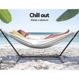 NNEDSZ Camping Hammock With Stand Cotton Rope Lounge Hammocks Outdoor Swing Bed