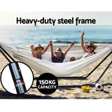 NNEDSZ Hammock Bed with Steel Frame Stand