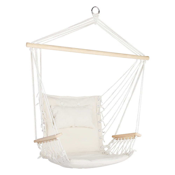 NNEDSZ Hammock Hanging Swing Chair - Cream