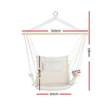 NNEDSZ Hammock Hanging Swing Chair - Cream