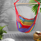 NNEDSZ Hammock Swing Chair with Cushion - Multi-colour
