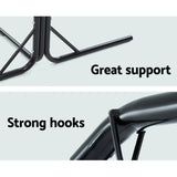 NNEDSZ Double Hammock Chair Stand Steel Frame 2 Person Outdoor Heavy Duty 200KG