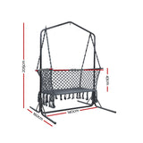 NNEDSZ Outdoor Swing Hammock Chair with Stand Frame 2 Seater Bench Furniture
