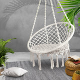 NNEDSZ Hammock Chair Swing Bed Relax Rope Portable Outdoor Hanging Indoor 124CM