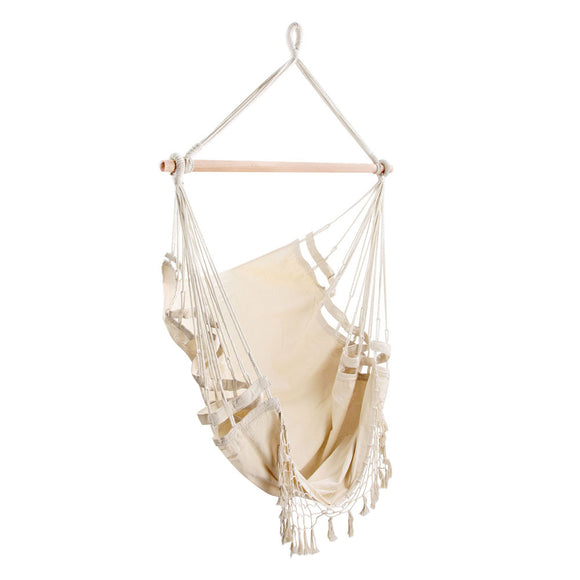 NNEDSZ  Hammock Swing Chair - Cream