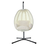NNEDSZ Outdoor Furniture Egg Hammock Porch Hanging Pod Swing Chair with Stand