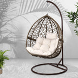 NNEDSZ Outdoor Hanging Swing Chair - Brown