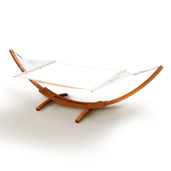 NNEDSZ Double Hammock with Wooden Hammock Stand