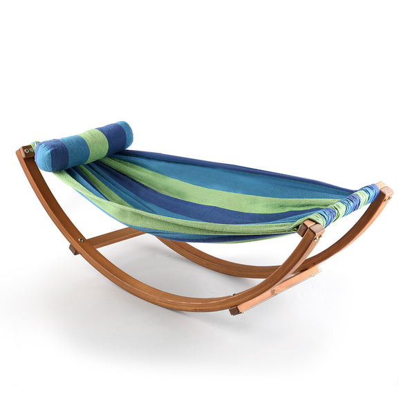 NNEDSZ Kids Timber Hammock Bed Swing - Blue