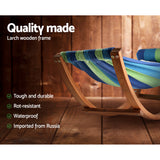 NNEDSZ Kids Timber Hammock Bed Swing - Blue