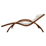 NNEDSZ Outdoor Wooden Sun Lounge Setting Day Bed Chair Garden Patio Furniture