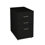 NNEIDS Metal Cabinet Storage Cabinets Folders Steel Study Office Organiser 3 Drawers