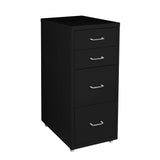 NNEIDS 4 Tiers Steel Orgainer Metal File Cabinet With Drawers Office Furniture Black
