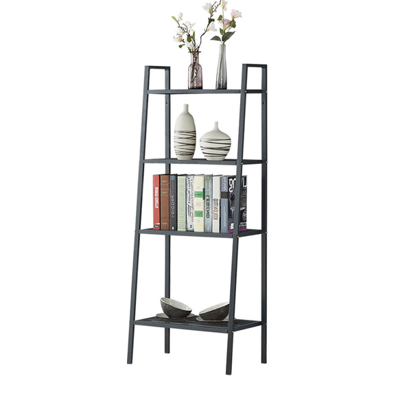 NNEIDS 4 Tier Ladder Shelf Unit Bookshelf Bookcase Book Storage Display Rack Stand