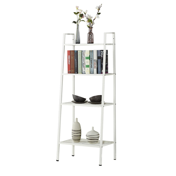NNEIDS 4 Tier Ladder Shelf Unit Bookshelf Bookcase Book Storage Display Rack Stand
