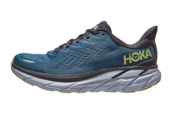 NNEKG One One Mens Clifton 8 Running Shoes (Blue Coral Butterfly Size 11.5 US)