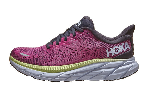 NNEKG One One Womens Clifton 8 Running Shoes (Blue Graphite Ibis Rose Size 10 US)