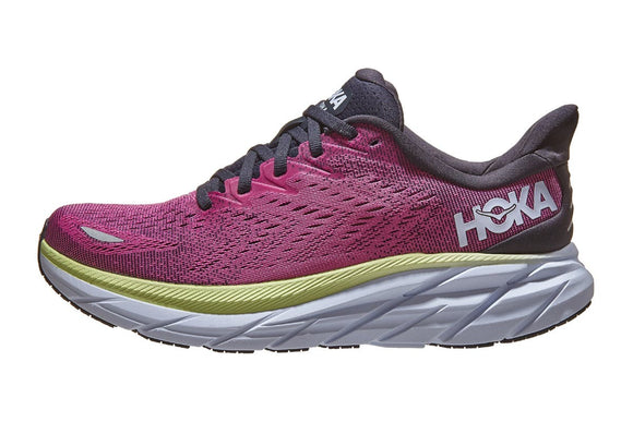 NNEKG One One Womens Clifton 8 Running Shoes (Blue Graphite Ibis Rose Size 6.5 US)