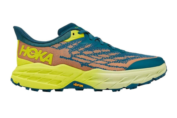 NNEKG One One Mens Speedgoat 5 Running Shoes (Blue Coral Evening Primrose Size 10 US)
