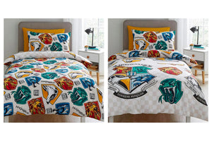 NNEKG Harry Potter Grid Kids Single Reversible Quilt Cover Set