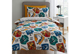 NNEKG Harry Potter Grid Kids Single Reversible Quilt Cover Set