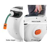 NNEDSZ Retractable Hose Reel 30M Garden Water Spray Gun Auto Rewind
