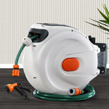NNEDSZ Retractable Hose Reel 30M Garden Water Spray Gun Auto Rewind