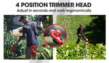 NNEMB 20V SYNC Cordless Pole Hedge Trimmer with Battery and Charger Kit