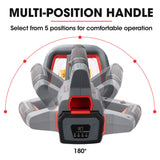 NNEMB 40V 63cm Cordless Electric Hedge Trimmer Kit-with Battery and Fast Charger