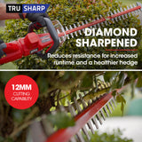 NNEMB 40V 63cm Cordless Electric Hedge Trimmer Kit-with Battery and Fast Charger