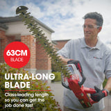 NNEMB 40V 63cm Cordless Electric Hedge Trimmer Kit-with Battery and Fast Charger