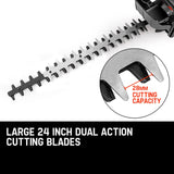NNEMB 26CC Petrol Hedge Trimmer-2-Stroke Clipper Saw Precision 24 Blade